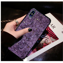Load image into Gallery viewer, Glitter silicon cover phone case