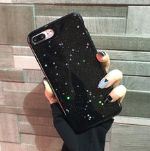 Load image into Gallery viewer, Clear Glitter Star phone case