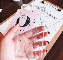 Load image into Gallery viewer, Clear Glitter Star phone case
