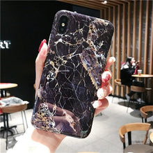 Load image into Gallery viewer, Marble Case on For Coque iphone 7 XS MAX