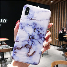 Load image into Gallery viewer, Marble Case on For Coque iphone 7 XS MAX